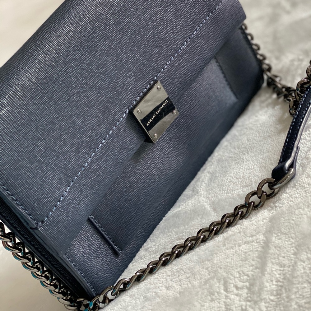 Armani Exchange Saffiano Crossbody Flap bag